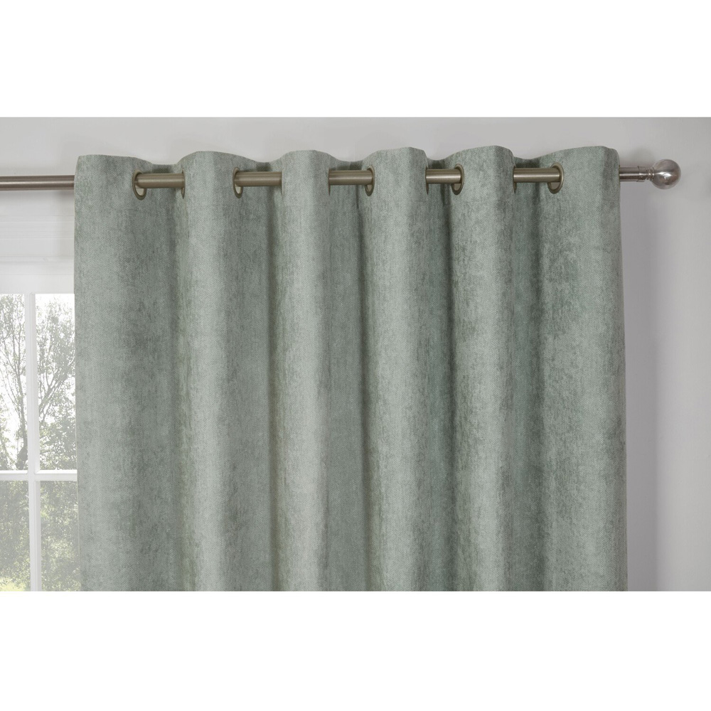 Divante Alden Sage Thermal Eyelet Curtain 229 x 168cm Image 2