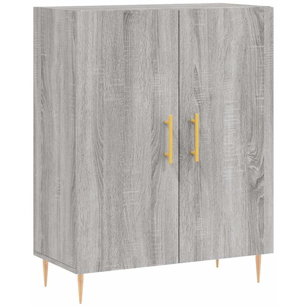 vidaXL 4 Door Grey Sonoma Oak Wooden Cabinet Image 7