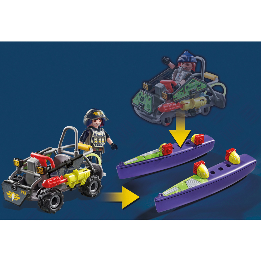 Playmobil Tactical Unit Multi-Terrain Quad Playset 59 Piece Image 6