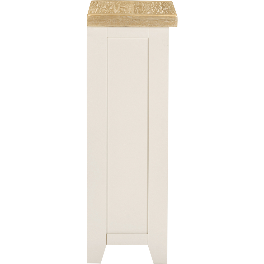 Seconique Windsor 2 Shelf Ivory and Oak Low Bookcase Image 5