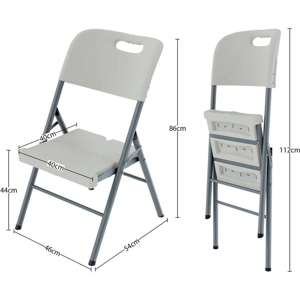 Vida Designs Set of 2 Folding Garden Chair Image 8
