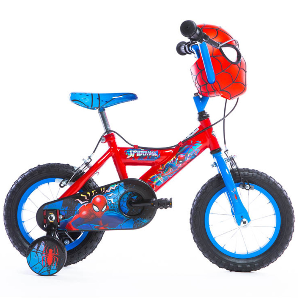 Huffy Marvel 12 inch Red and Blue Comics Spider-man Children's Bike Image 2