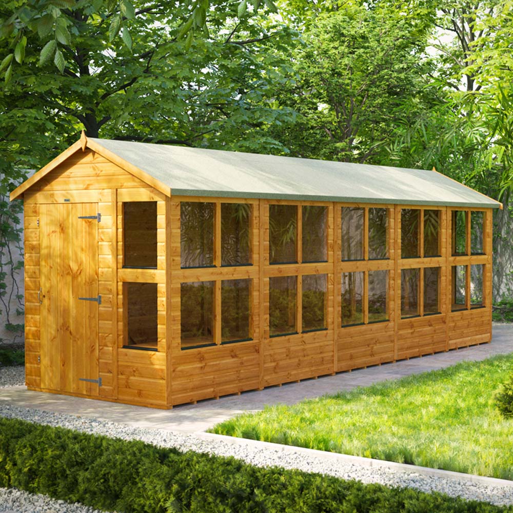 Power Sheds 20 x 6ft Apex Potting Shed Image 2