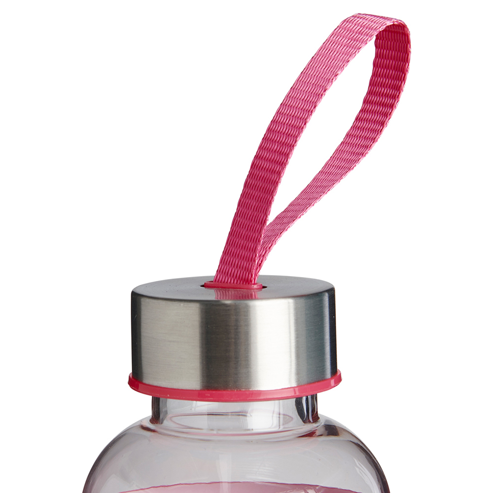 Wilko Clear Stripe Water Bottle Image 3