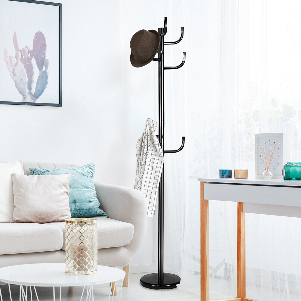 Costway 8 Hook Coat Hanger Stand Image 4