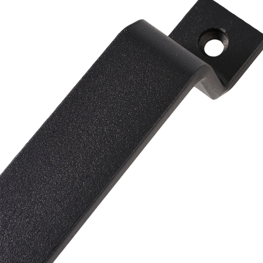 Living and Home Black Carbon Steel Sliding Barn Door Handle 2 Pack Image 5