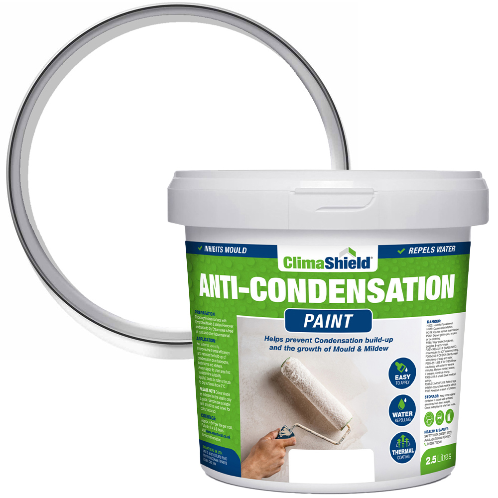 SmartSeal Brilliant White Anti-Condensation Paint 2.5L Image 1
