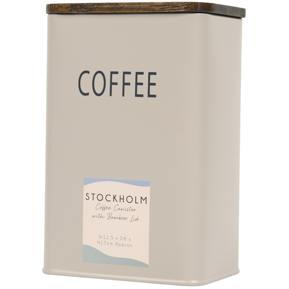 Stockholm Coffee Canister with Bamboo Lid Image 3