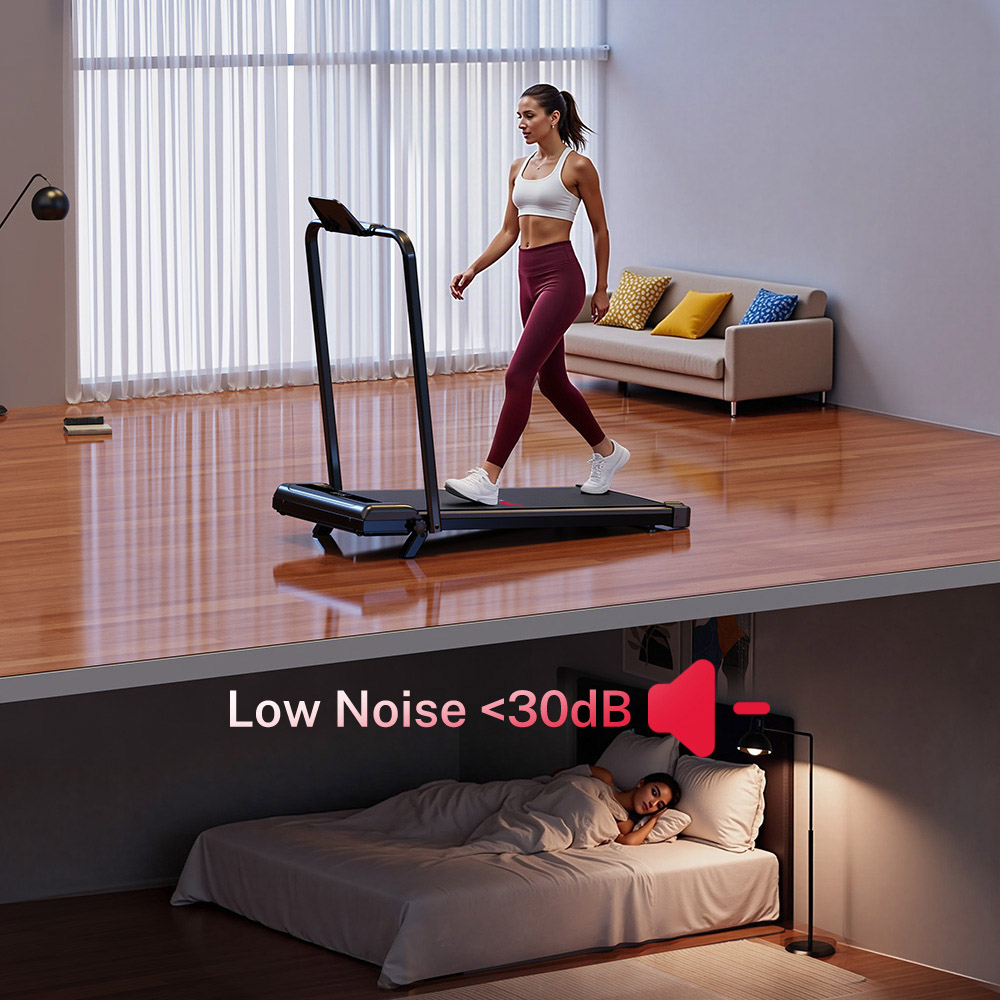 Rattrix Z3 Black Manual Incline Foldable Treadmill Image 3