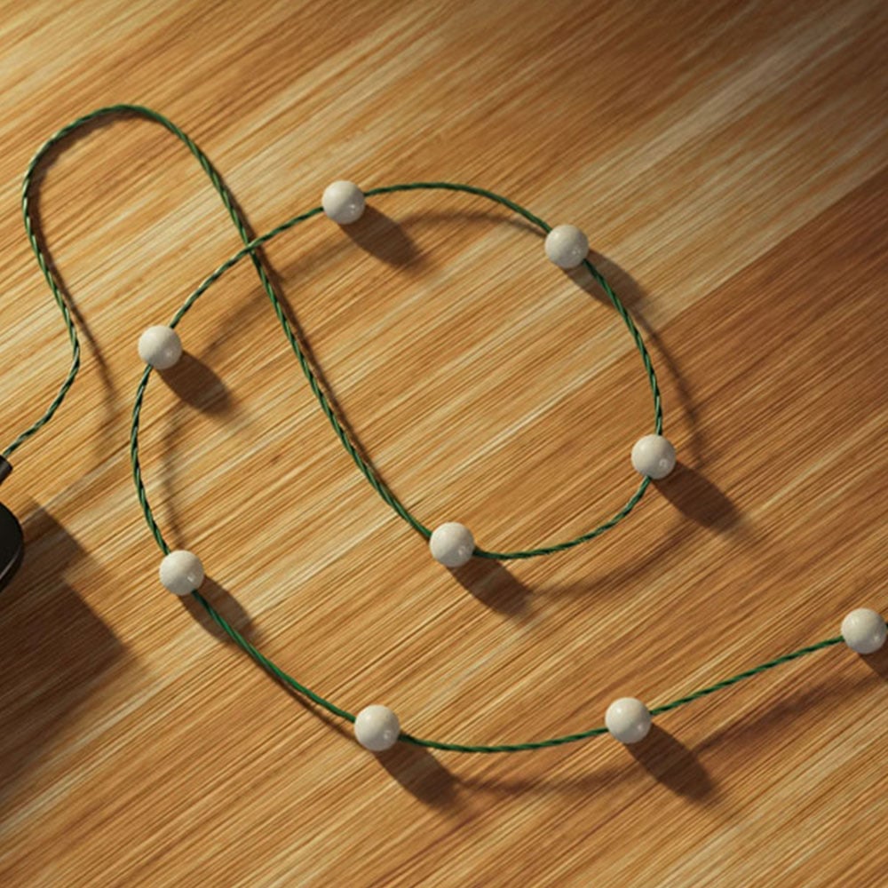 Twinkly 200 RGB Pearl Shaped LED Smart Green Cable USB String Light 12m Image 1