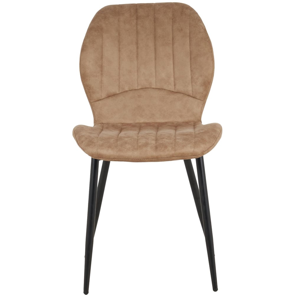 Indoor Living Colorado 4 Seater Tan Jaydn Leather Dining Table Set Image 4