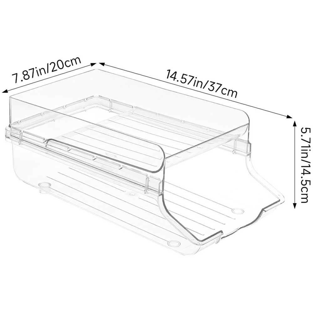 Living and Home 2-Tier Clear Rolling Can Dispenser 37 x 20 x 14.5cm Image 8