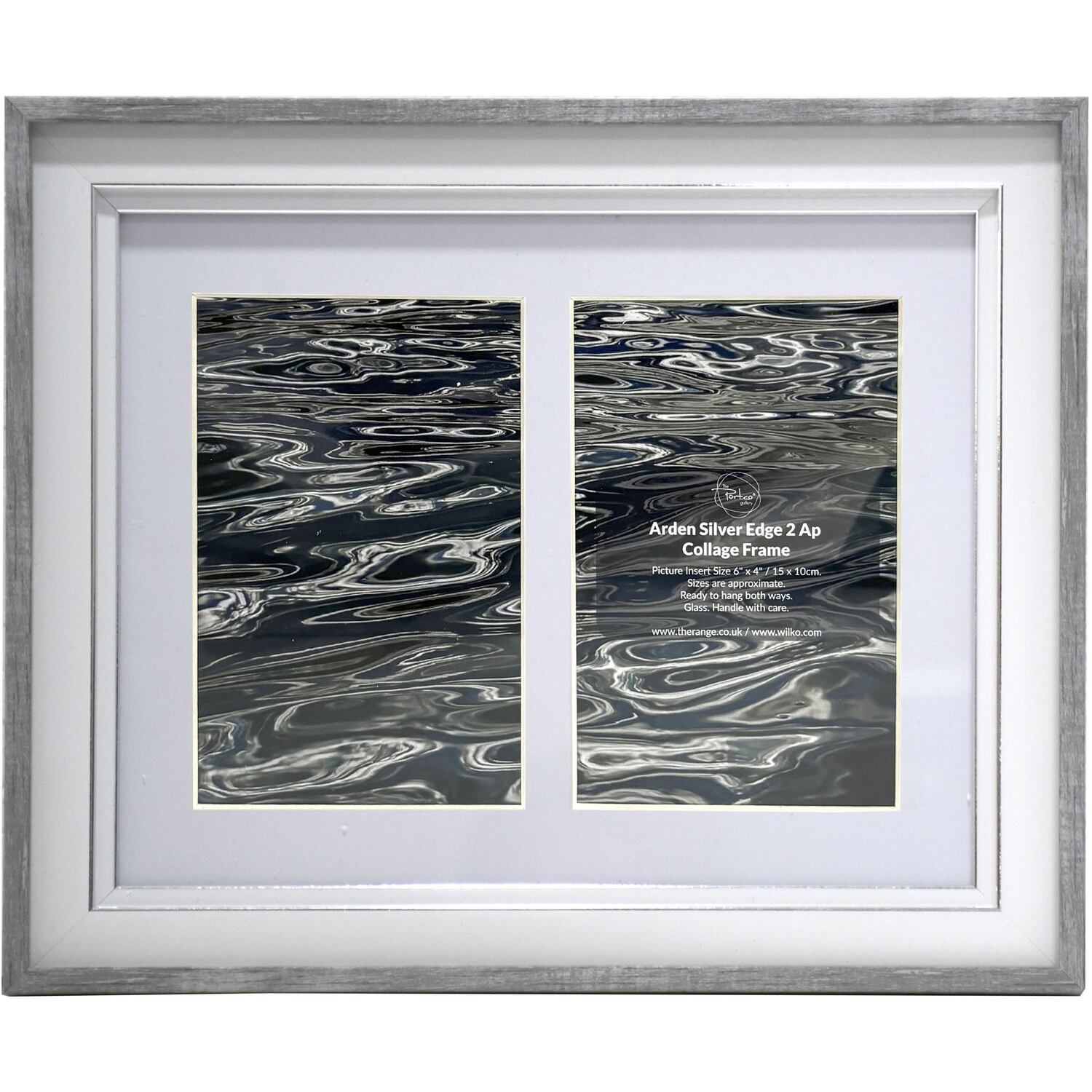 Bronwyn Silver Edge Collage Frame - Silver / 24.5cm Image 1