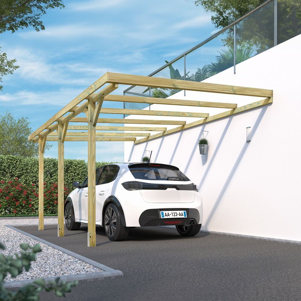 Cerland Henri 5.2 x 3m Wooden Wall Mounted Pergola Image 4