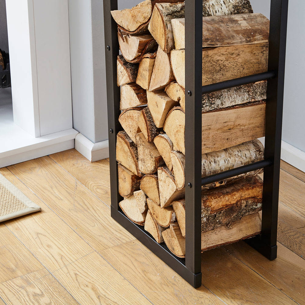 Neo Black Firewood Log Rack Image 6