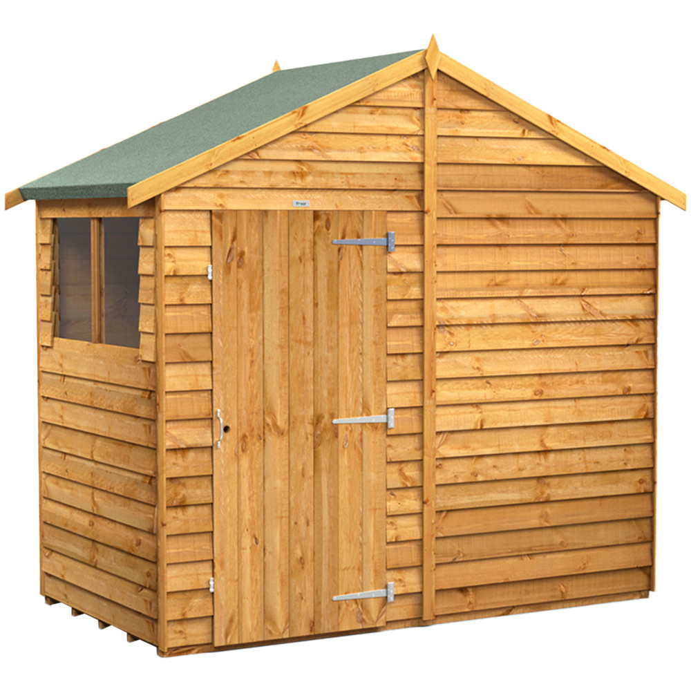 Power 4 x 8ft Overlap Apex Garden Shed Image 1
