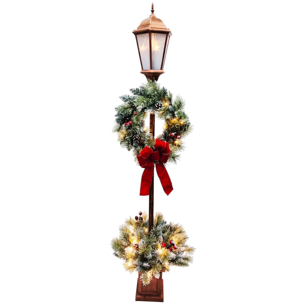 Floristry Pre-Lit Vintage Lantern Image 1
