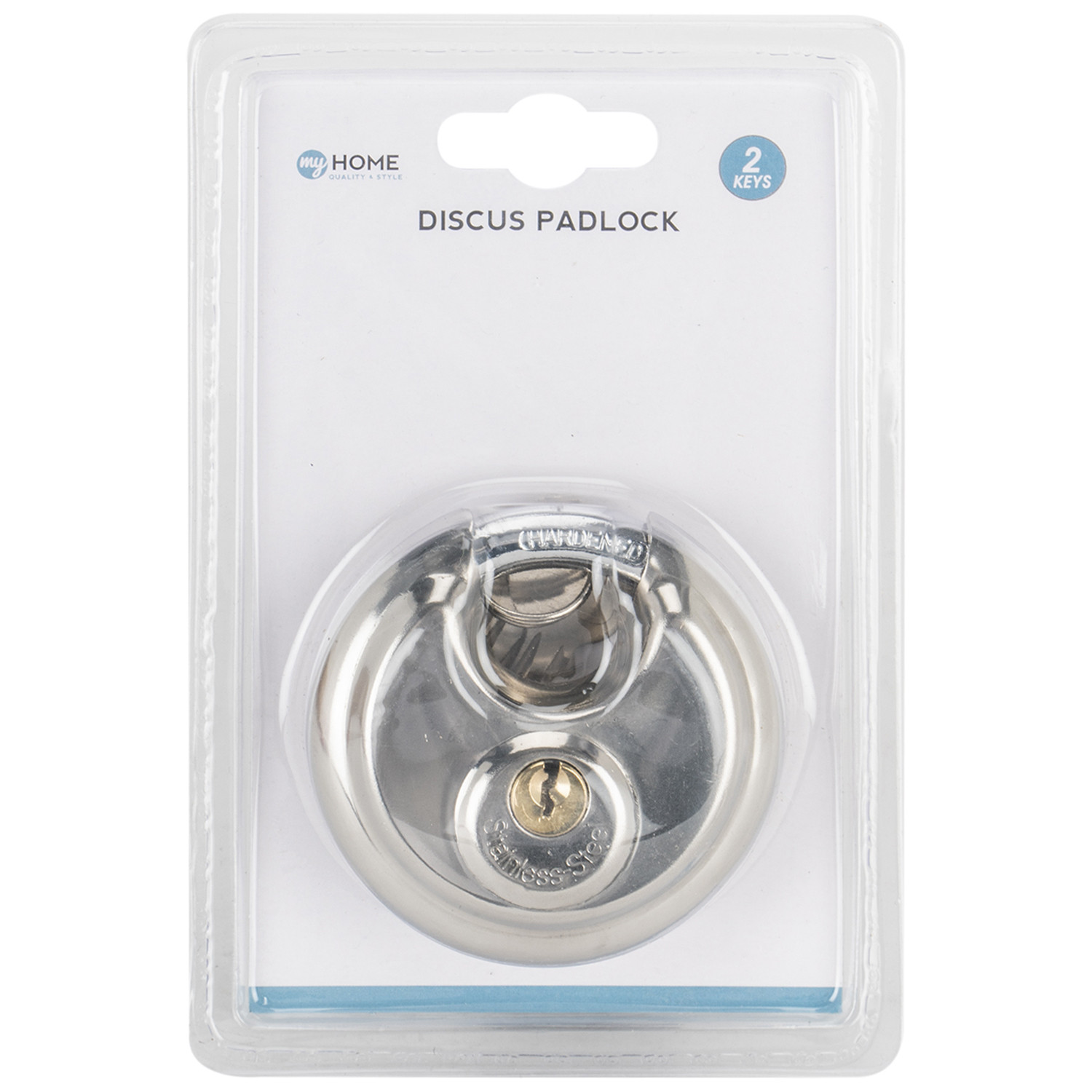My Home Stainless Steel Discus Keyed Padlock Image