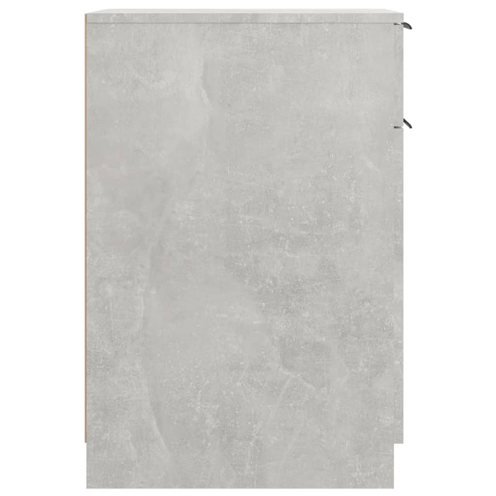 vidaXL Single Door Single Shelf Concrete Grey Desk Cabinet Image 6