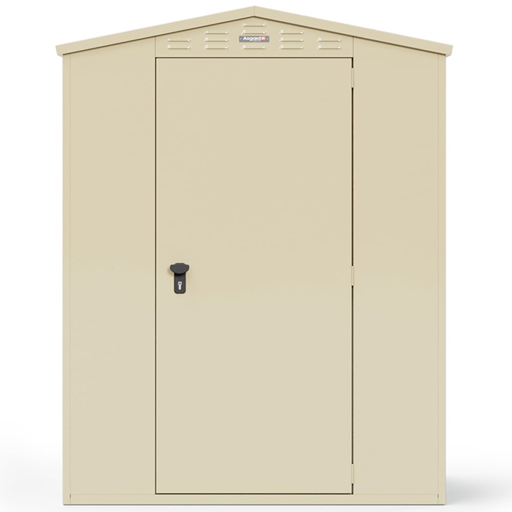 Asgard Flexistore 5 x 7ft Cream Apex Garden Shed Image 3