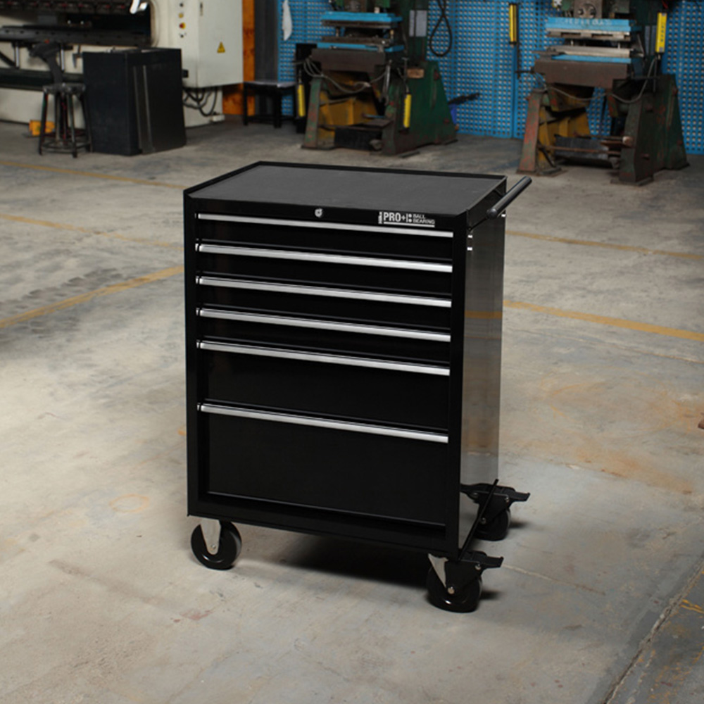 Hilka Tools HD PRO+ 6 Drawer Wide Tool Trolley Image 4
