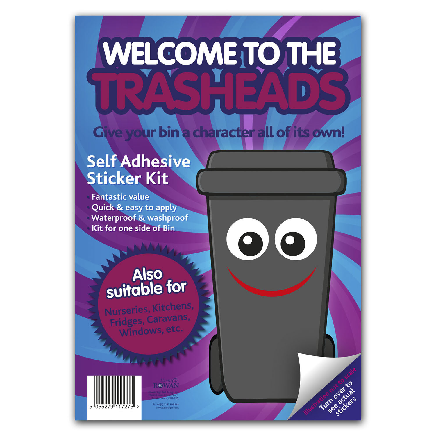 Trash Head Sticker Kit - Relaxed Image 1