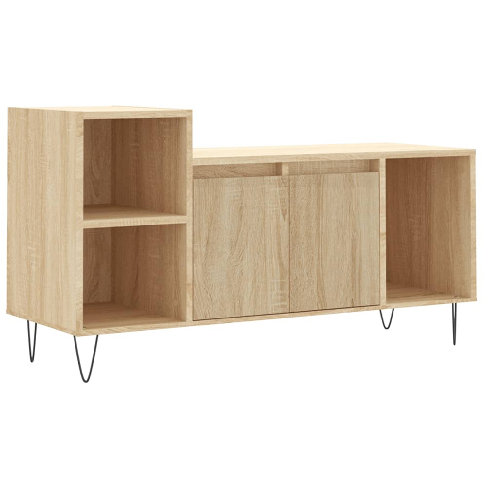 vidaXL 2 Door 3 Shelf Sonoma Oak TV Cabinet Image 2
