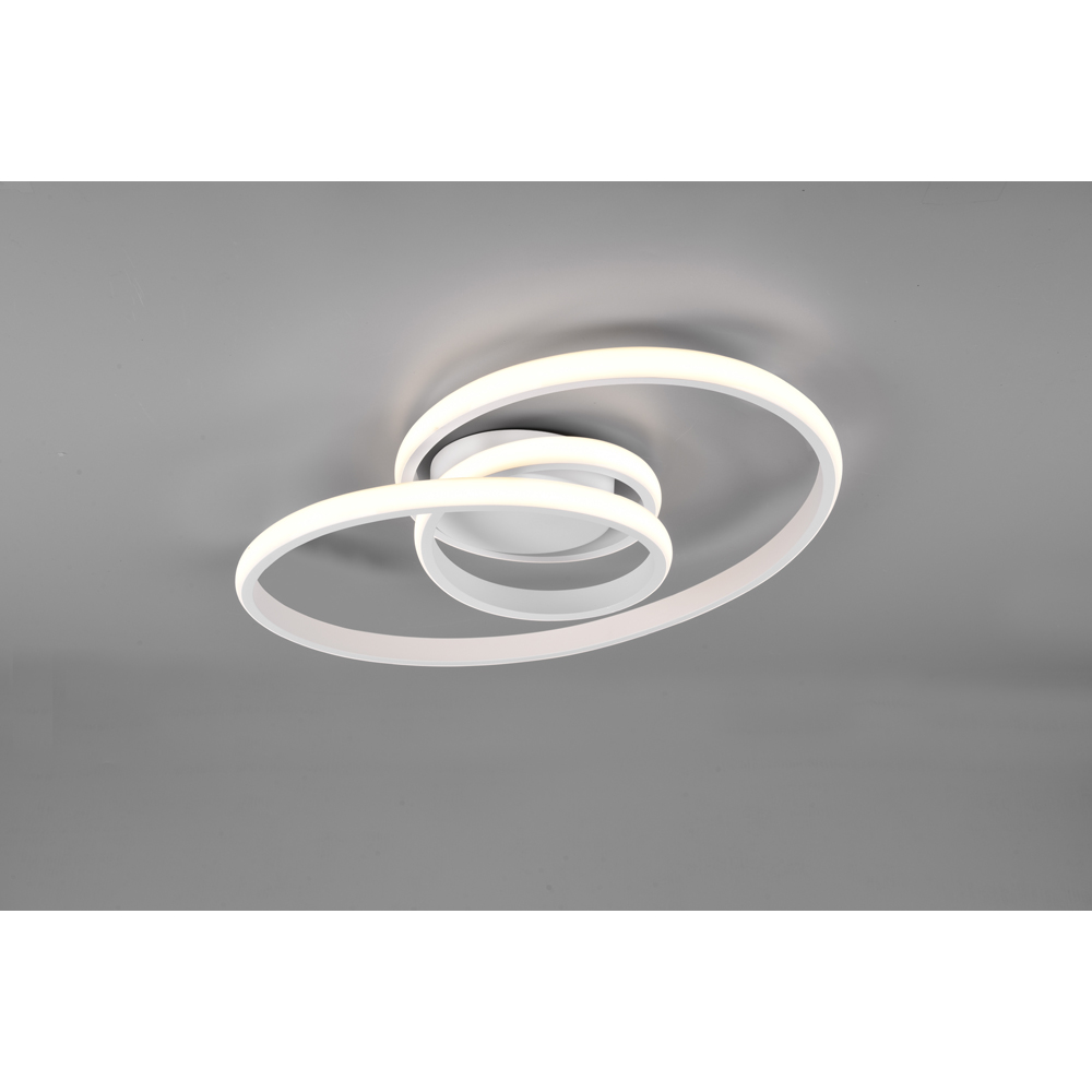 TRIO Sansa Matt White LED Ceiling Light Image 2