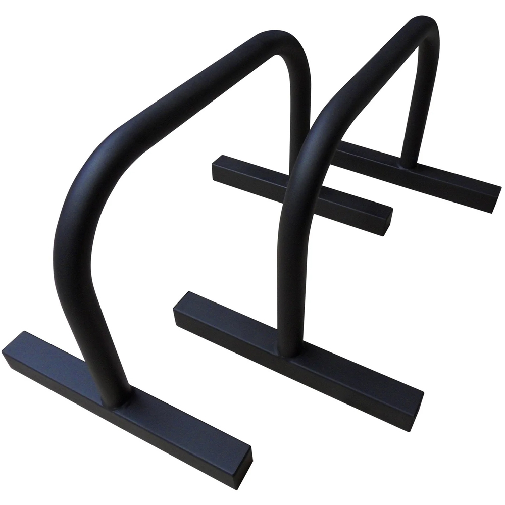 MonsterShop Black Large Parallettes Bar Image 1