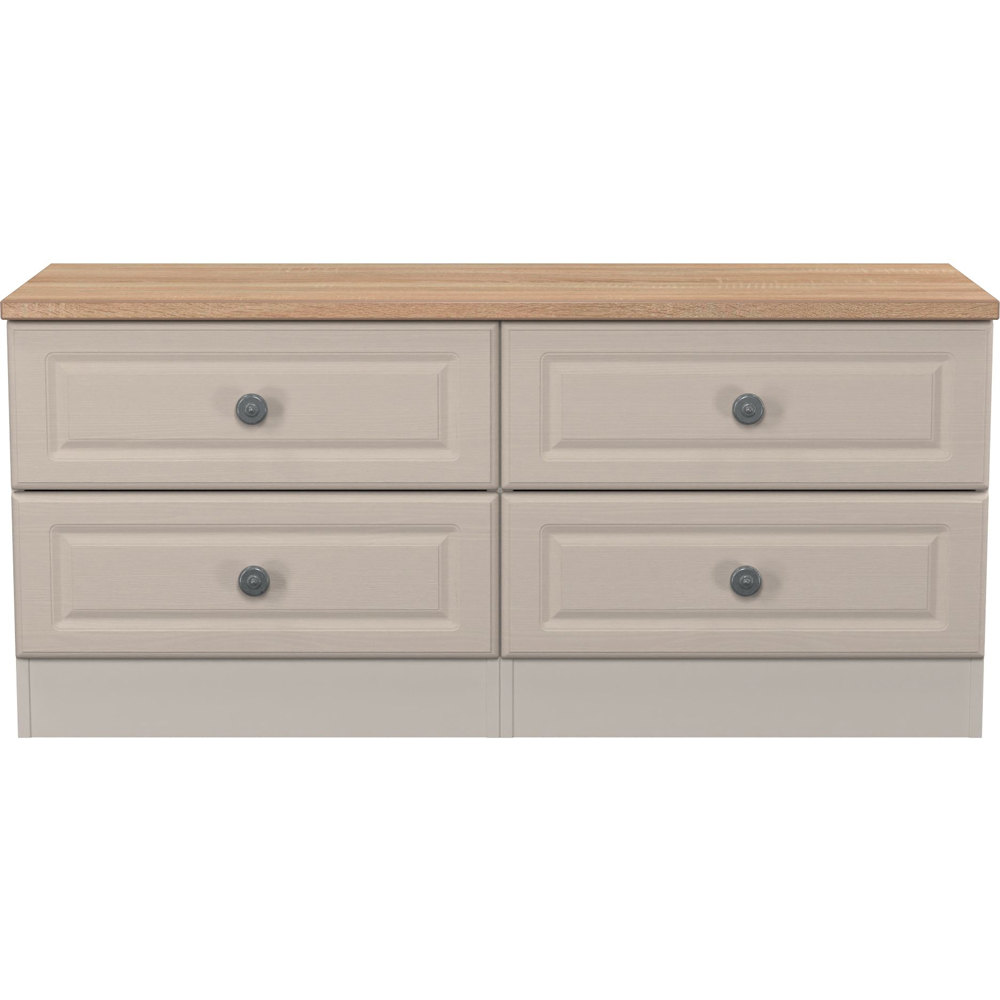 Crowndale Norfolk 4 Drawer Kashmir Ash and Bardolino Oak Bed Box Ready Assembled Image 2