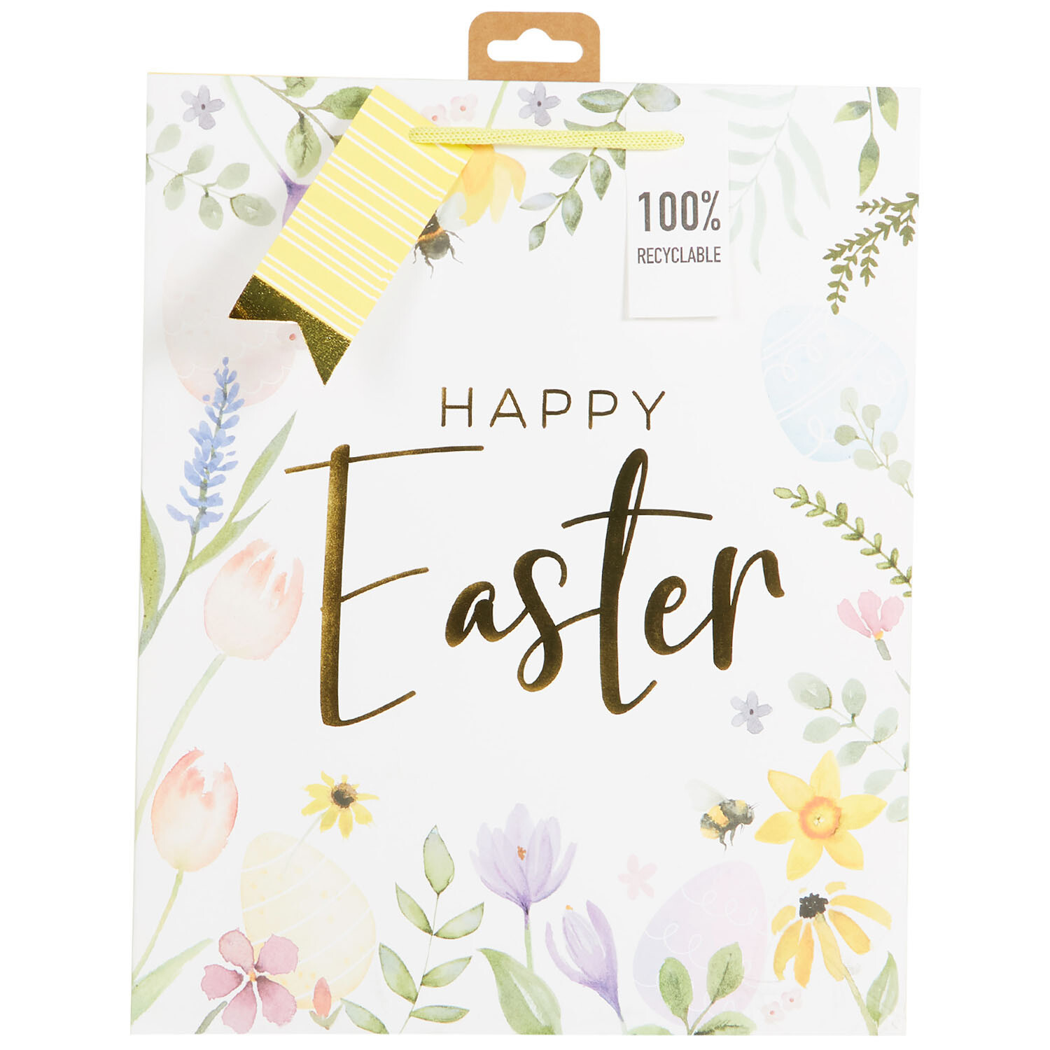 Happy Easter Large Gift Bag - Multicolour Image 1