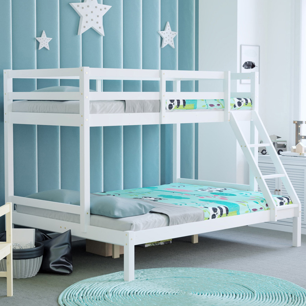 Vida Designs Sydney Triple Sleeper White Bunk Bed Image 1