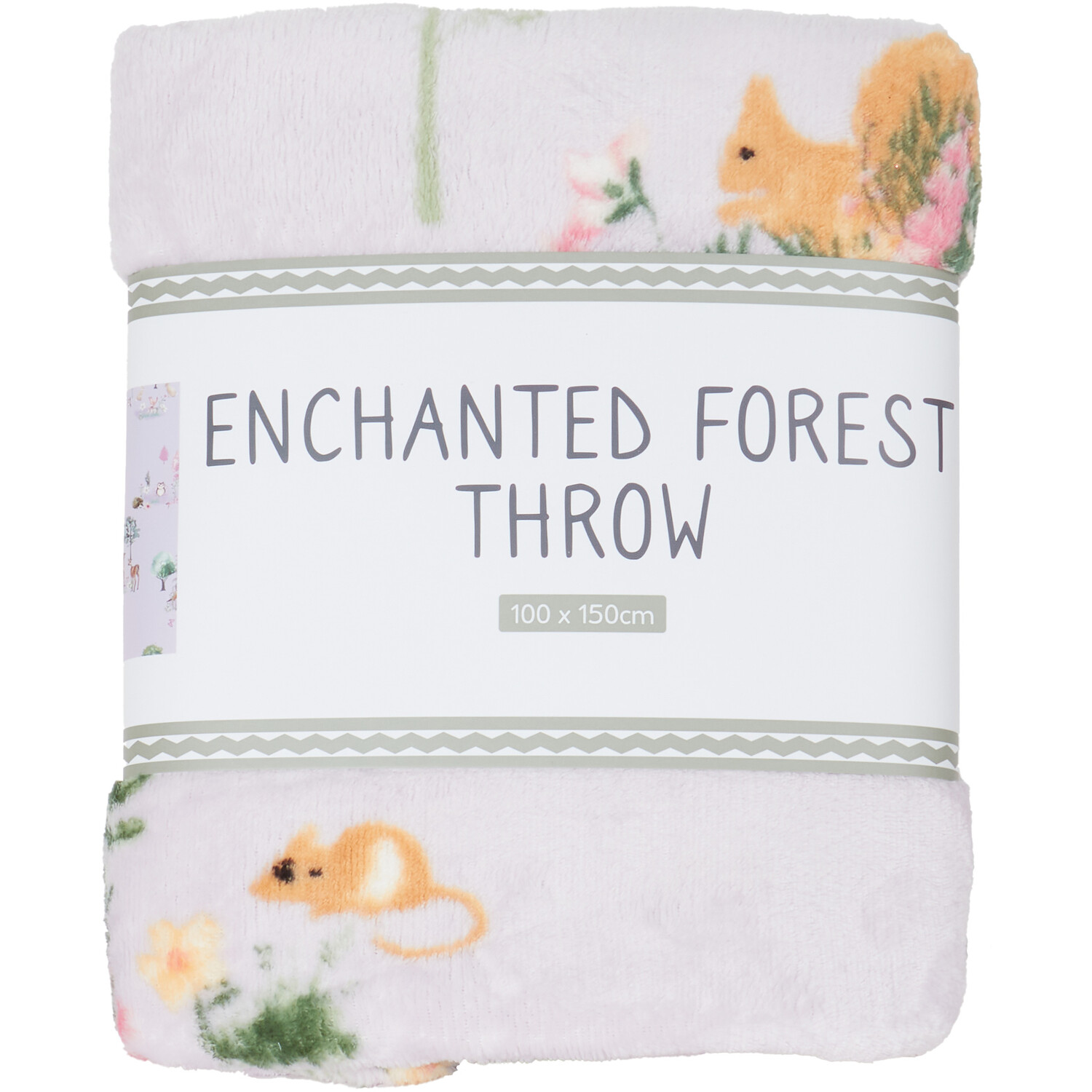 Enchanted Forest Throw - White Image 1
