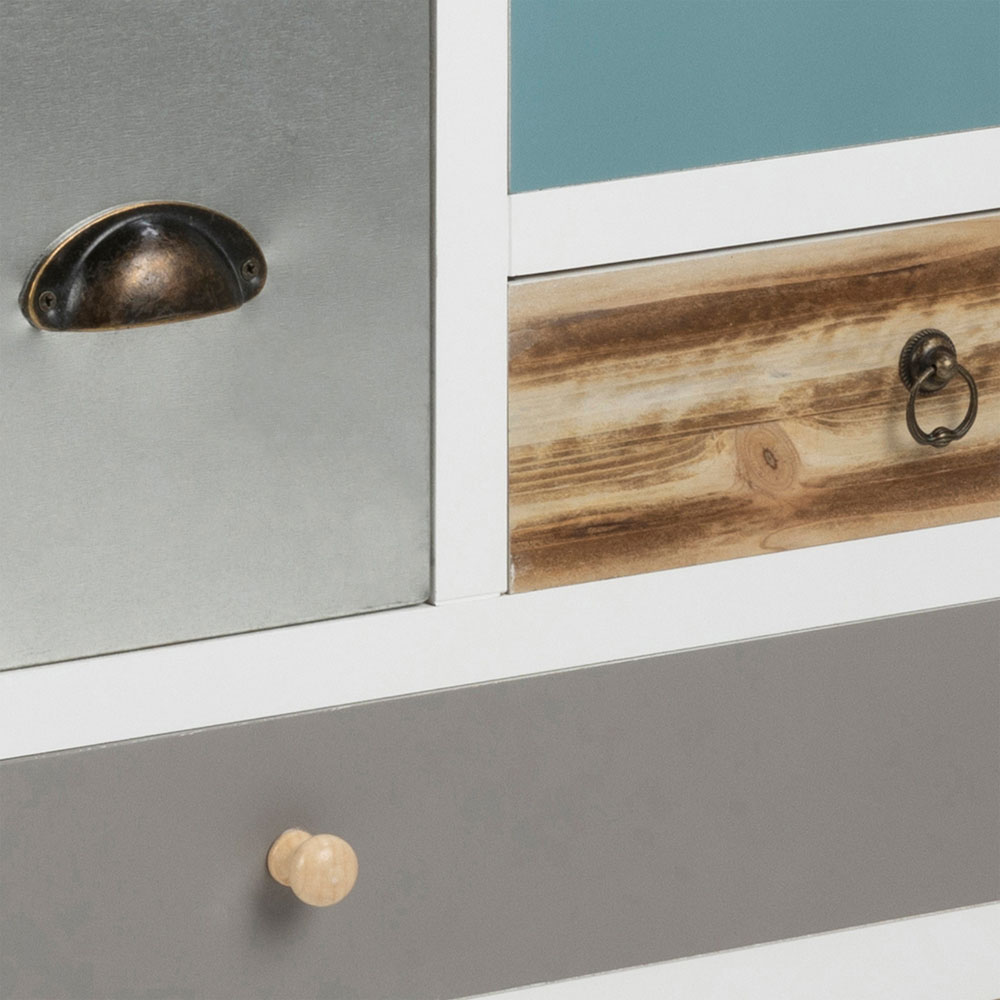 Florence Thais 11 Drawer White Chest of Drawers Image 7