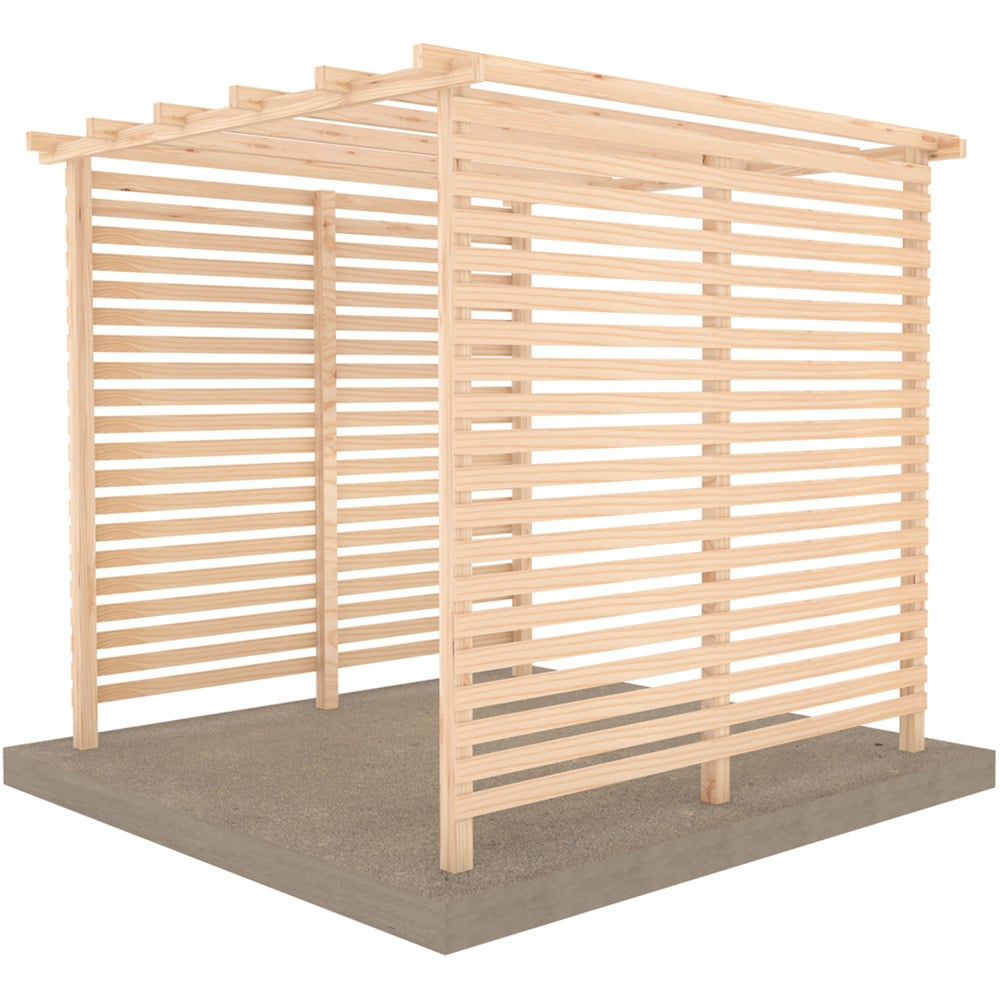 Shire GB Ivy 8 x 8ft Pergola Kit with Side Walls Image 3