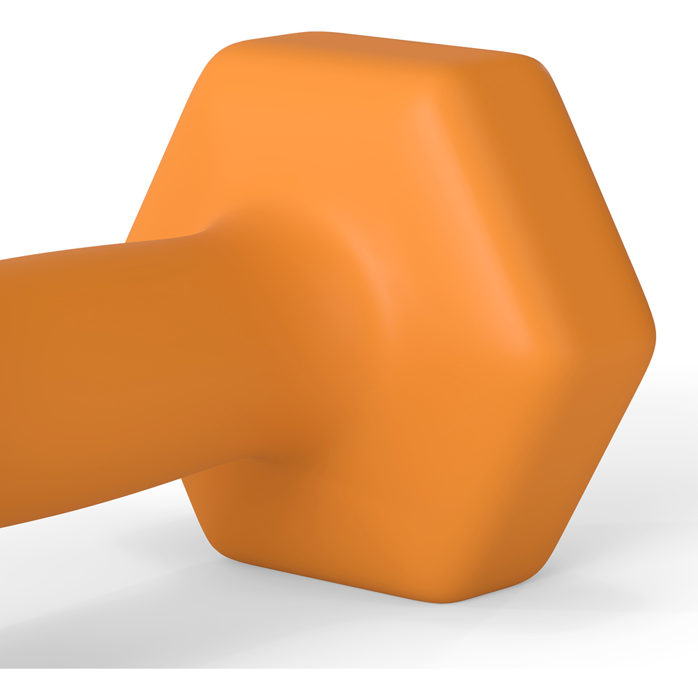 SPORTNOW Orange Hexagonal Dumbbell 1.5kg 2 Pack Image 4