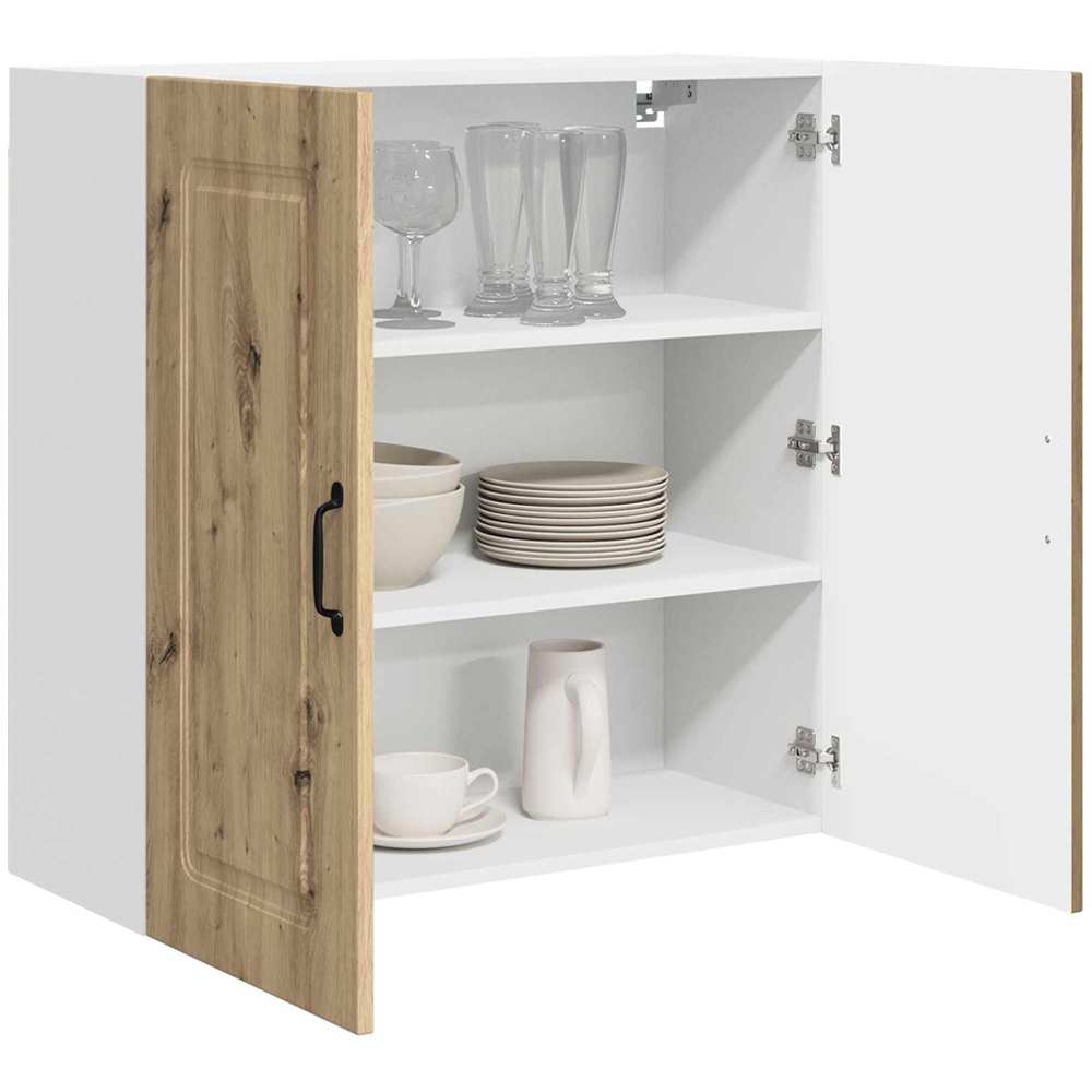 vidaXL 2 Door Artisan Oak Kitchen Wall Cabinet Image 3