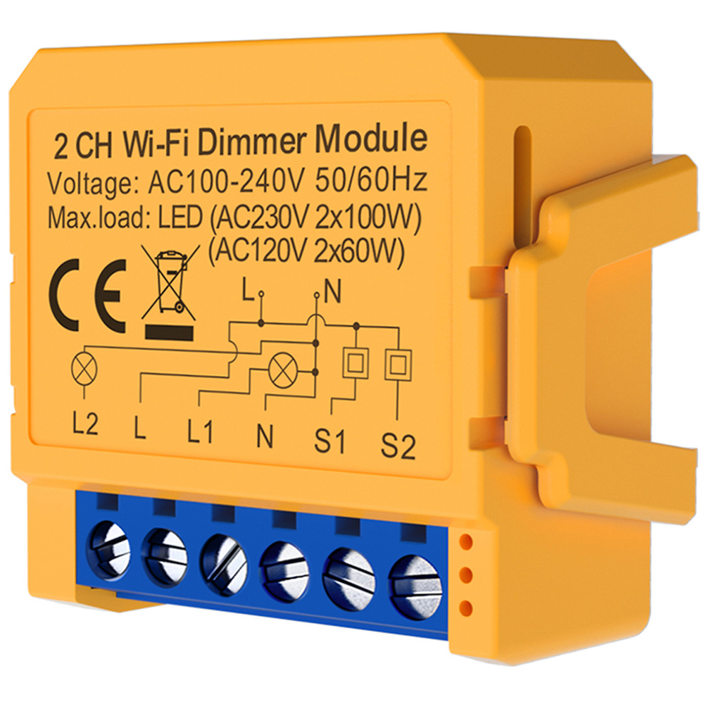 ENER-J 2CH Wi-Fi Dimmable Switch Module Image 1