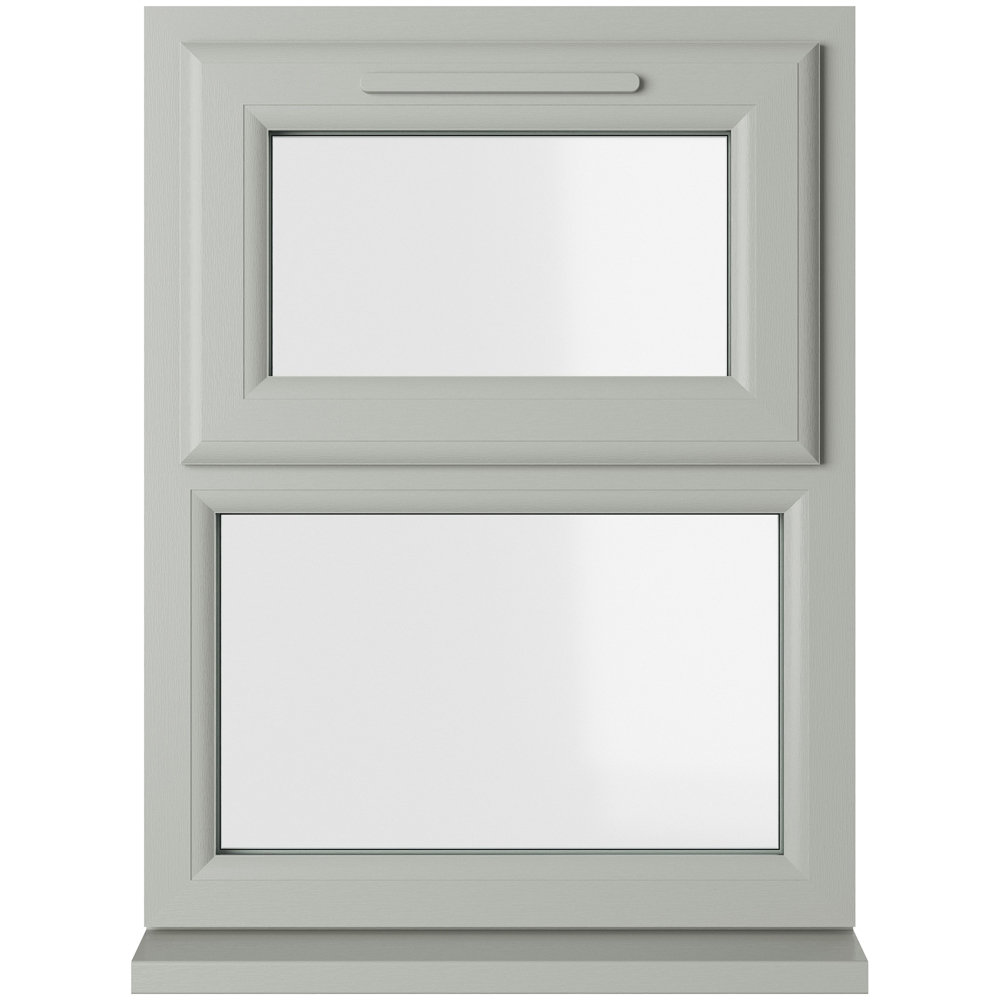 Crystal Agate and White Top Hung Over Fixed Light Clear Double Glazed Window 905 x 1040mm Image 1