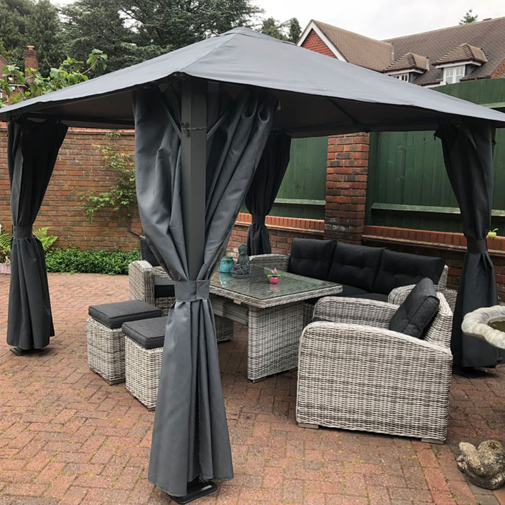 Glendale Highfield 2.5 x 2.5m Grey Garden Gazebo Image 7
