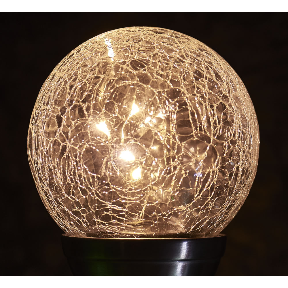 Wilko Solar Light Crackle Ball Large Image 2