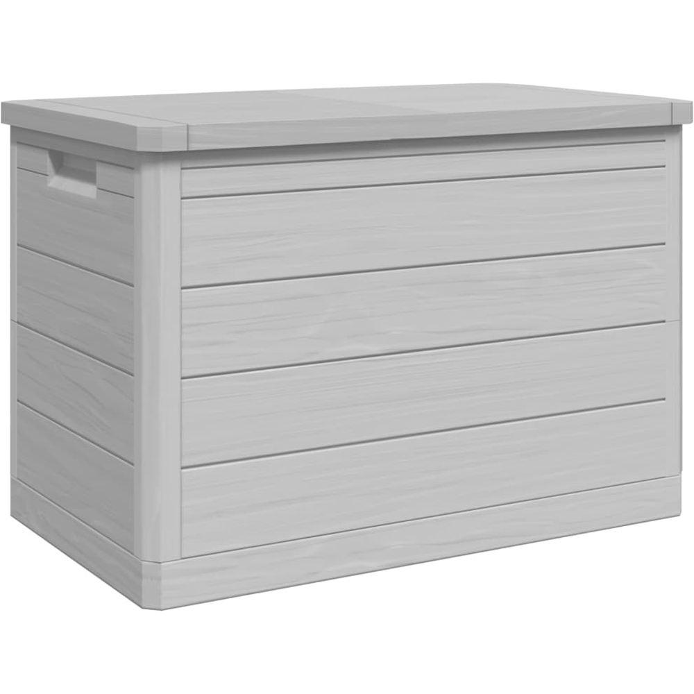 Walplus Grey Polypropylene Wood Texture Garden Cushion Box 53 x 77.5 x 44.5cm Image 4