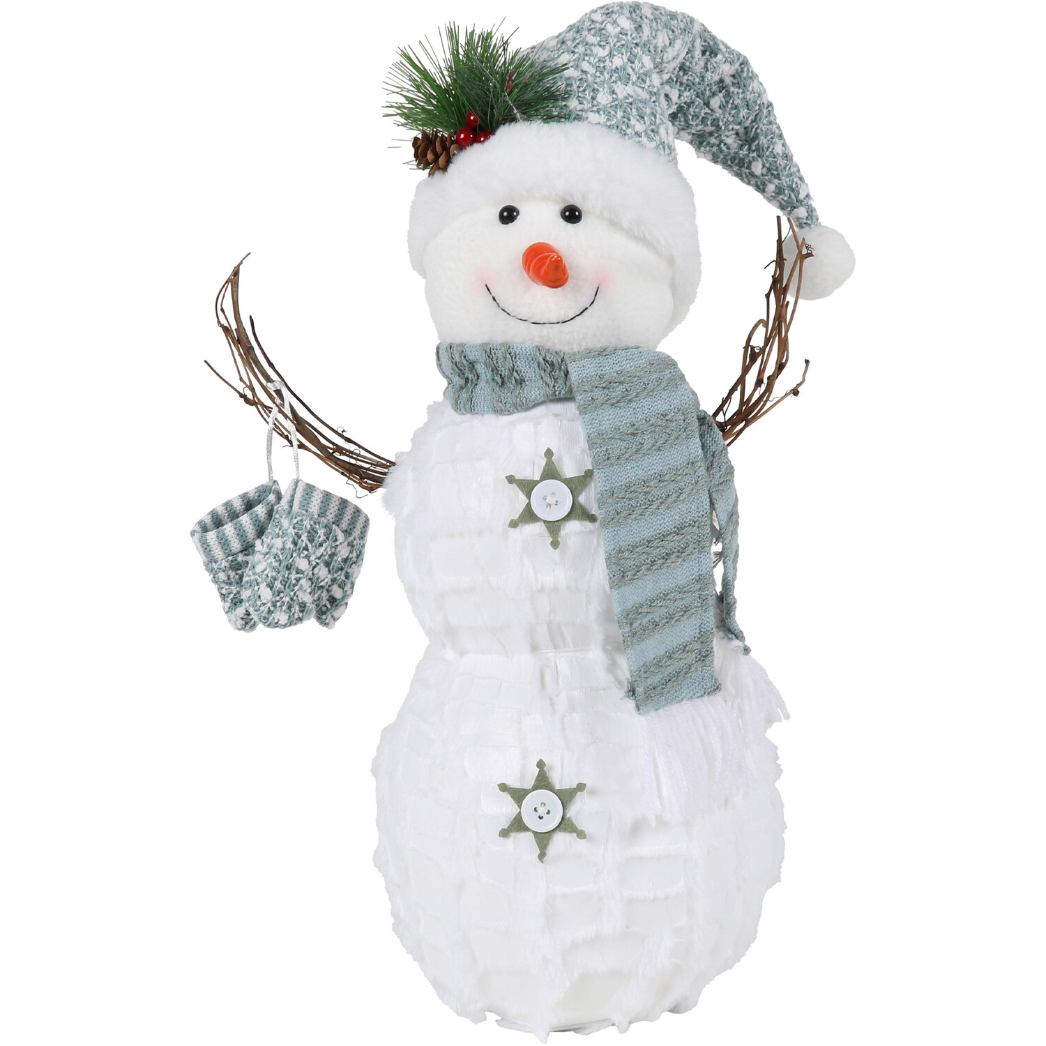 Festive Winter Snowman Decoration Image 1