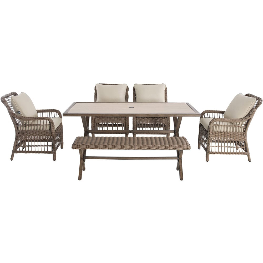 Virginia Dining Set Brown Image 4