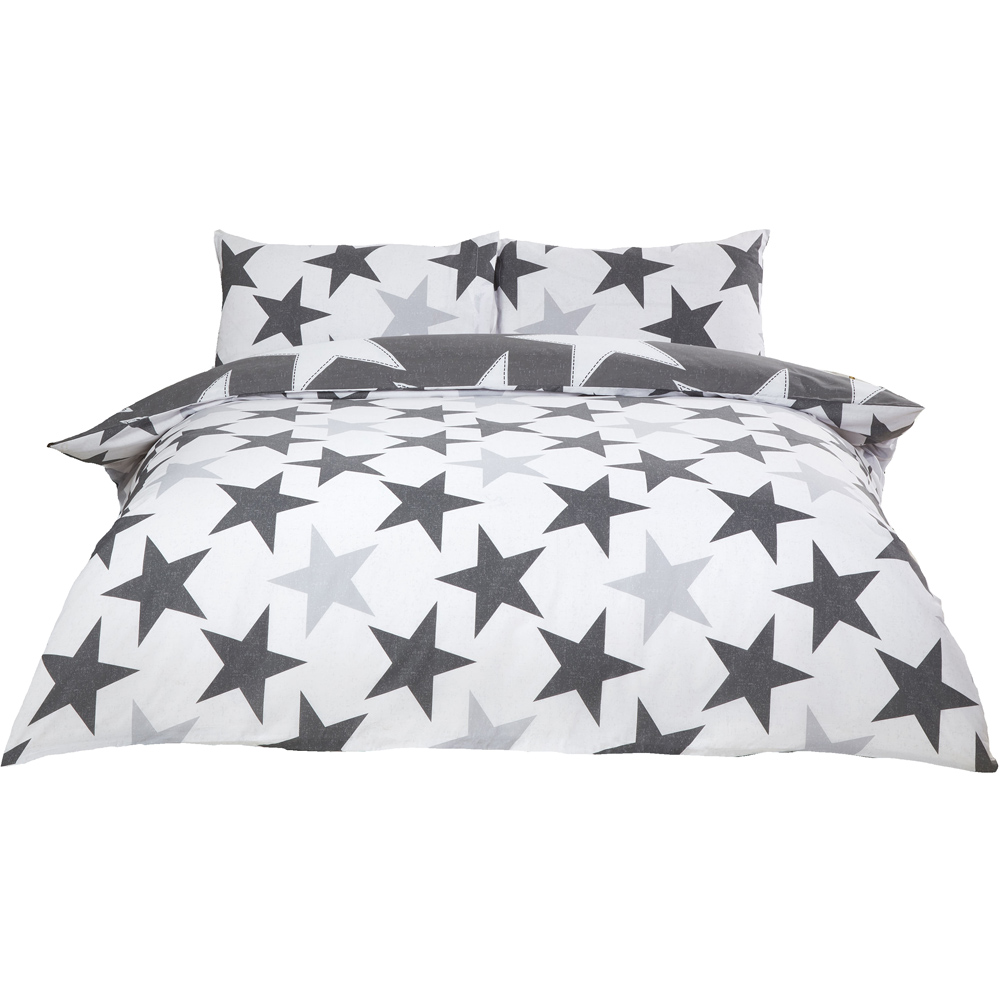 Rapport Home Double Grey All Stars Duvet Set Image 3