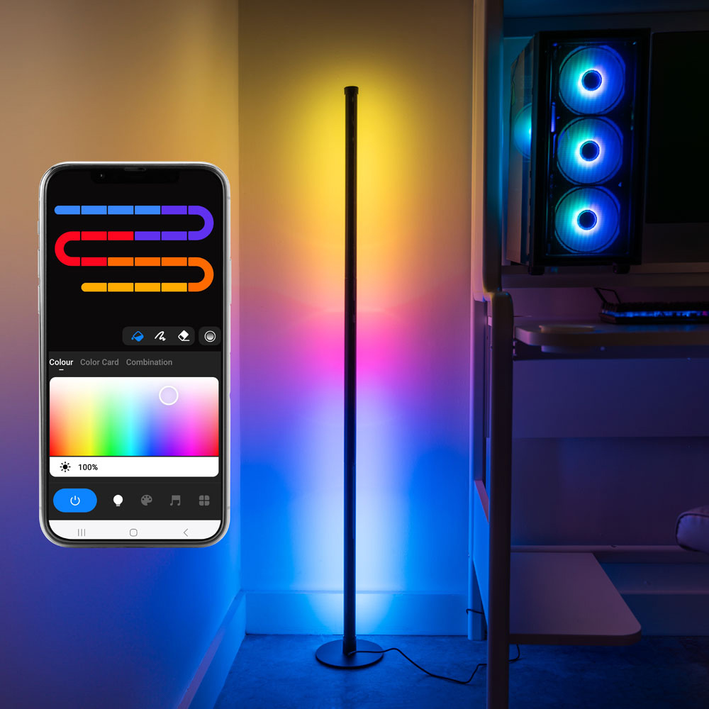 ValueLights Smart App-Control RGBIC Floor Lamp Image 4