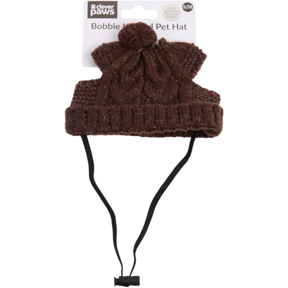 Clever Paws Bobble Knitted Pet Hat Image 2