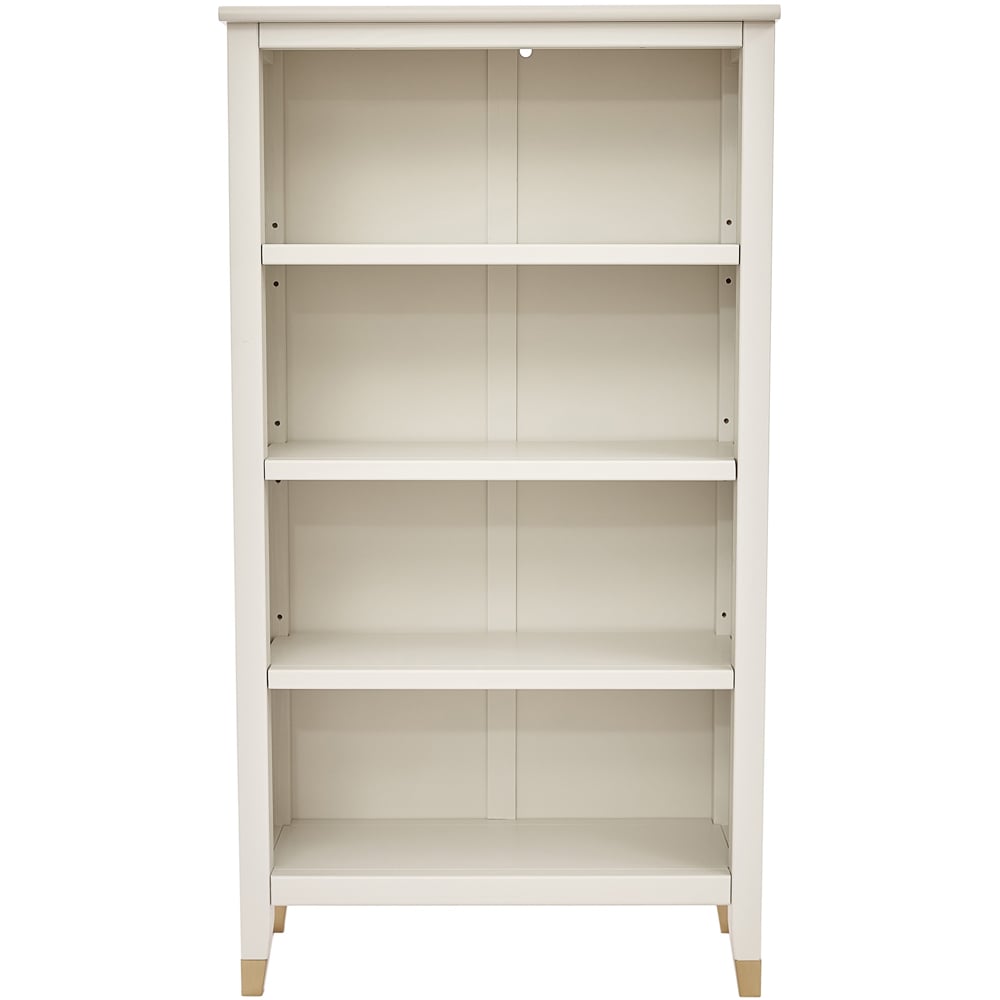 Palazzi 4 Shelves White Bookcase Image 3