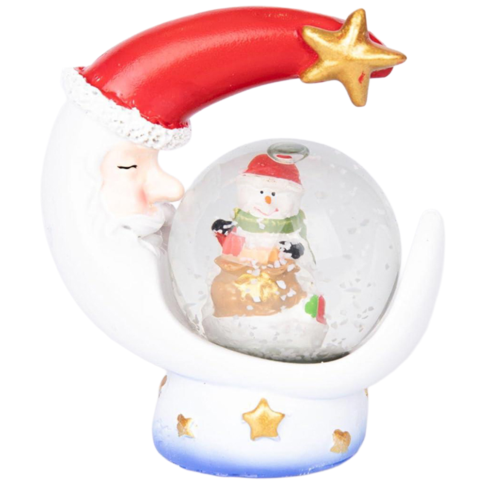 Shatchi Christmas Mini Snowglobe Water Ball Snow Dome Base Image 1