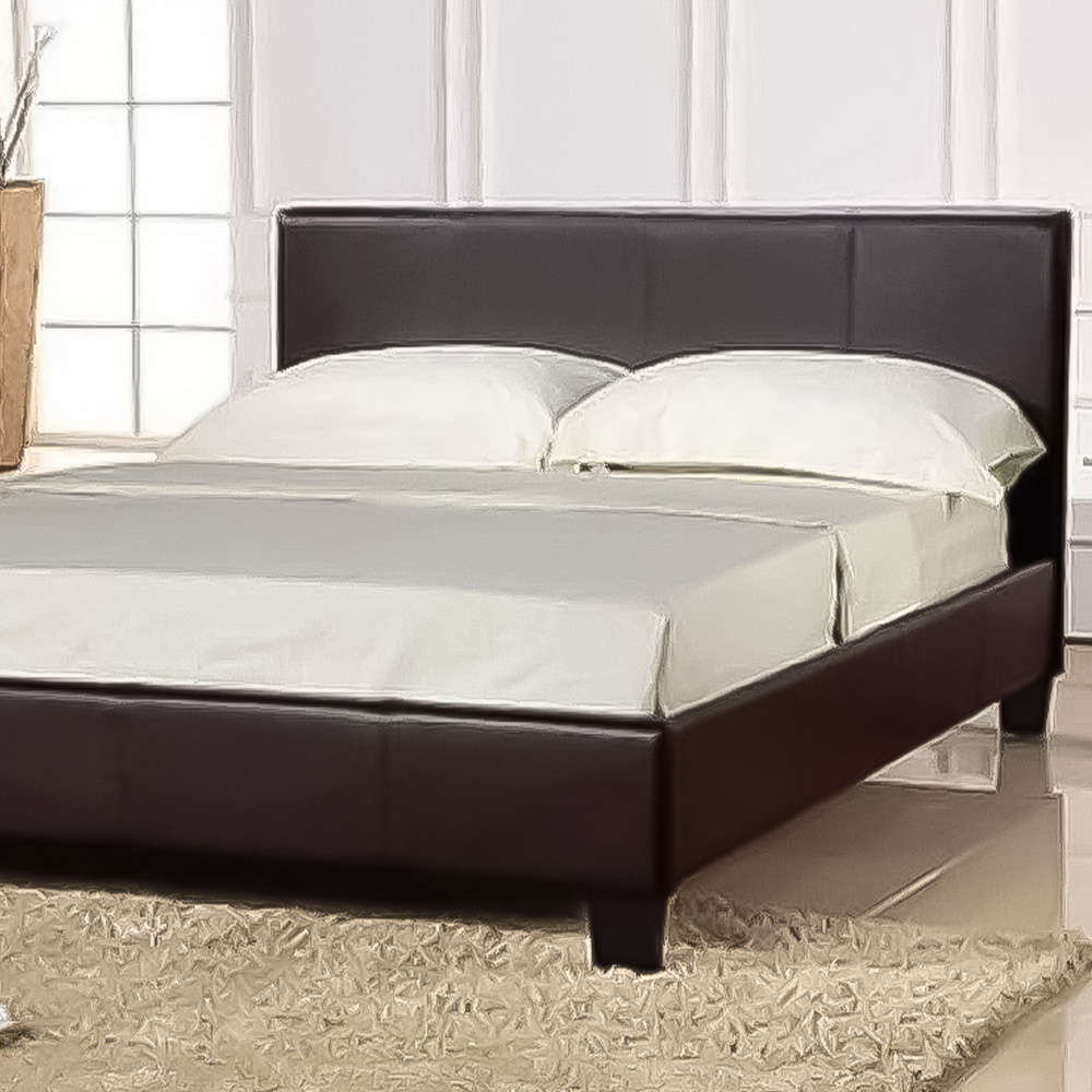Brooklyn Single Black Faux Leather Ottoman Bed Frame Image 2